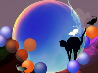 Katze und Maus, 90/120 cm