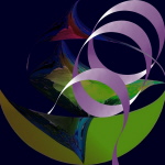 Fisch im Boot, 50/50 cm