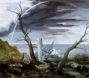 05 Winter, 1983/84, &Ouml;l/Tempera, 135/150 cm