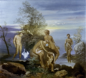 07 Narziss, 1984, &Ouml;l/Tempera, 135/150 cm