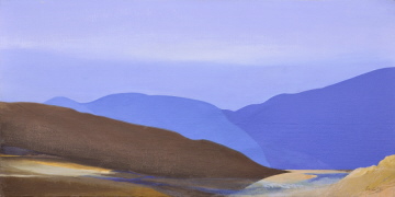 Umbrien, 2025, Acryl/&Ouml;l, 100/200 cm