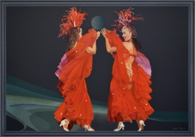 Kapriole, Acryl, 2017, 80/115 cm