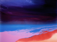 Rot am Meer, Gouache, 1999, 61/76 cm Rot am Meer, Gouache, 1999, 61/76 cm