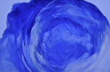 Wirbel, Gouache, 2011, 55/88 cm